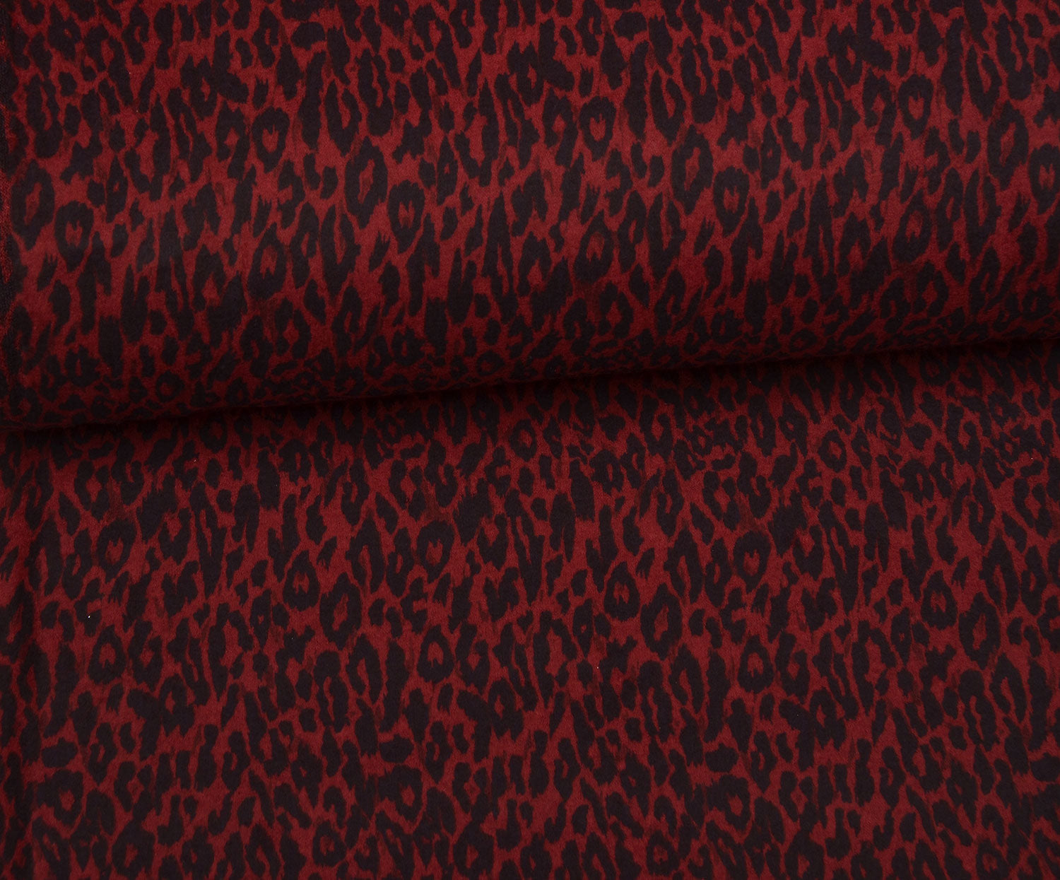 DESENLİ ANGORA KUMAŞ - BORDO
