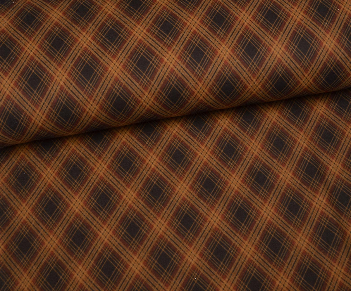 GEOMETRİK DESENLİ ANGORA KUMAŞ - TABA