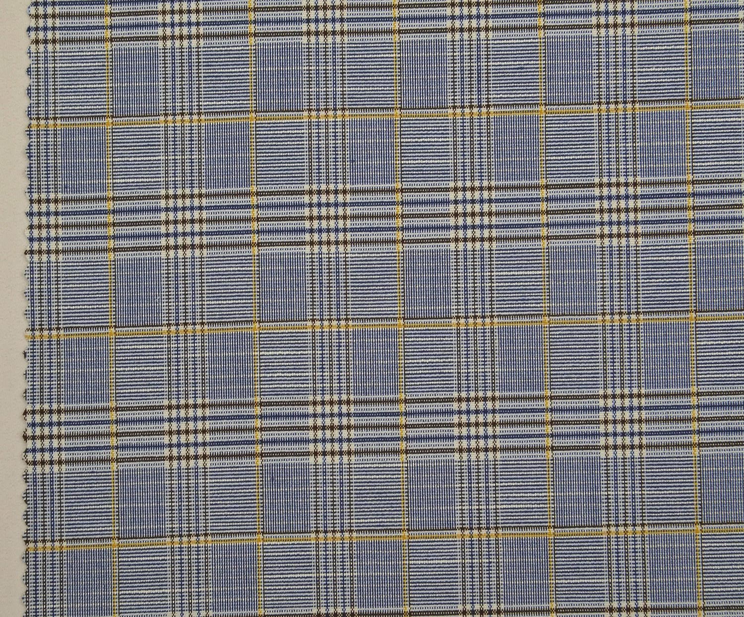 EKOSE DESENLİ KUMAŞ - LACİVERT