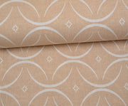 PATTERNED POPLIN FABRIC - BEIGE