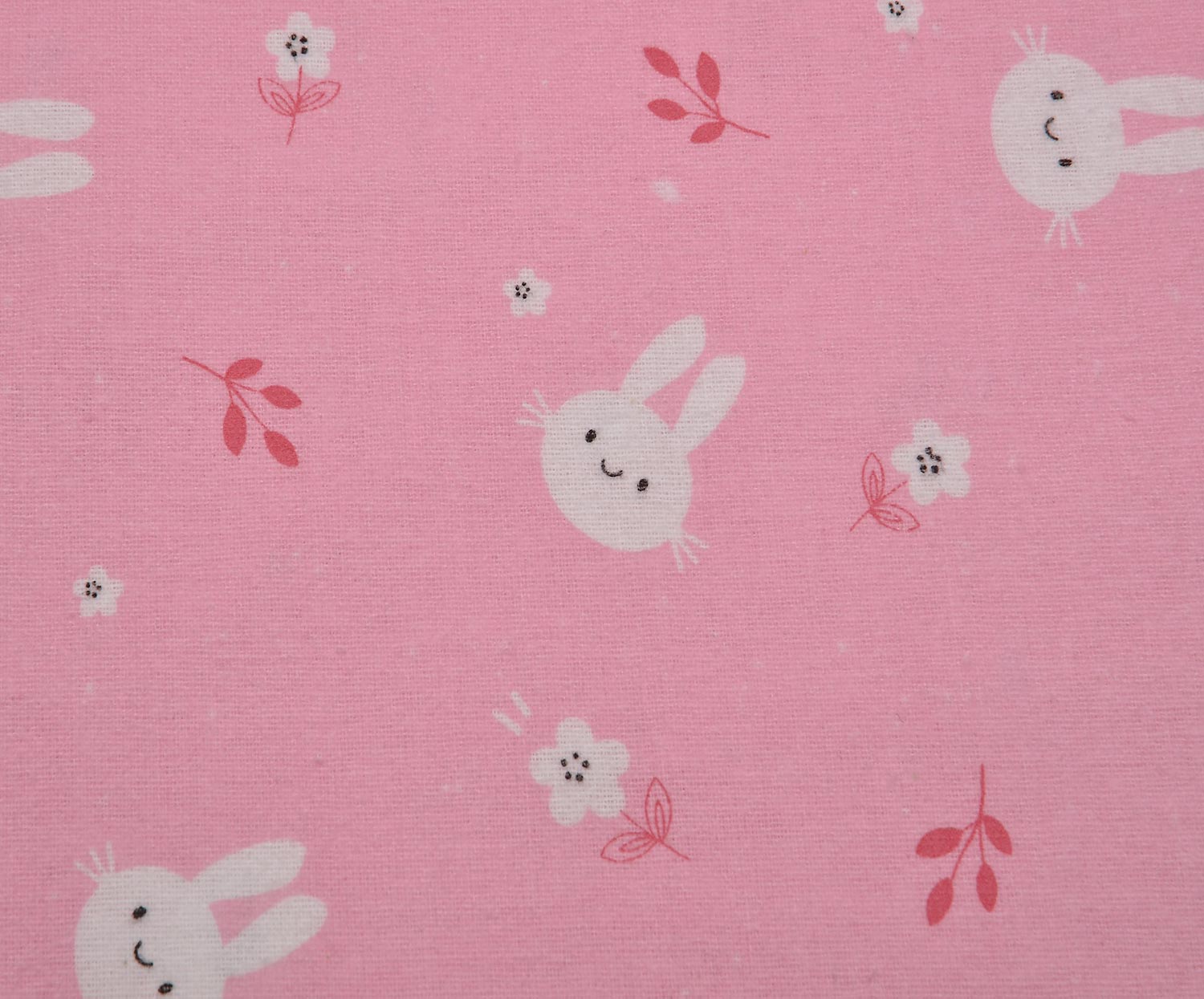 FLANEL TATLI TAVŞAN PAZEN KUMAŞ - ŞEKER PEMBE