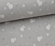 FLANEL TATLI TAVŞAN PAZEN KUMAŞ - GRİ