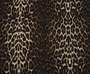 LEOPAR DESENLİ VİSKON KUMAŞ - KAHVE