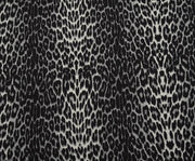 LEOPAR DESENLİ VİSKON KUMAŞ - ANTRASİT