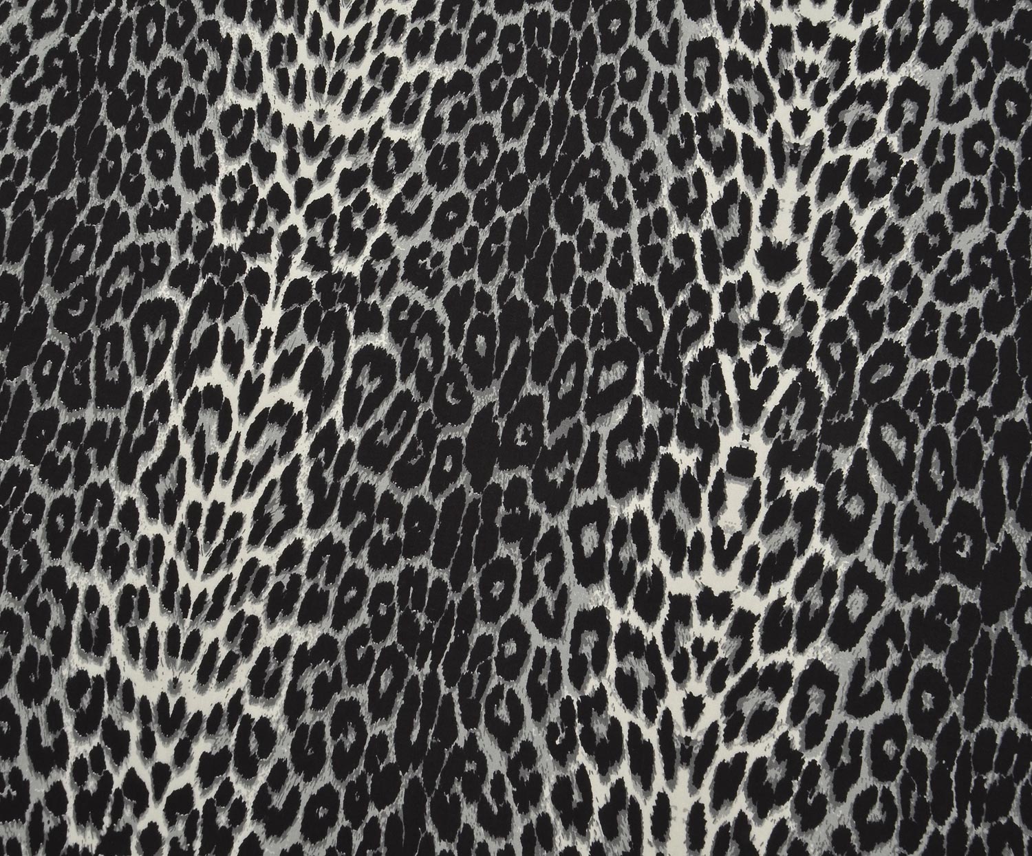 LEOPAR DESENLİ VİSKON KUMAŞ - ANTRASİT