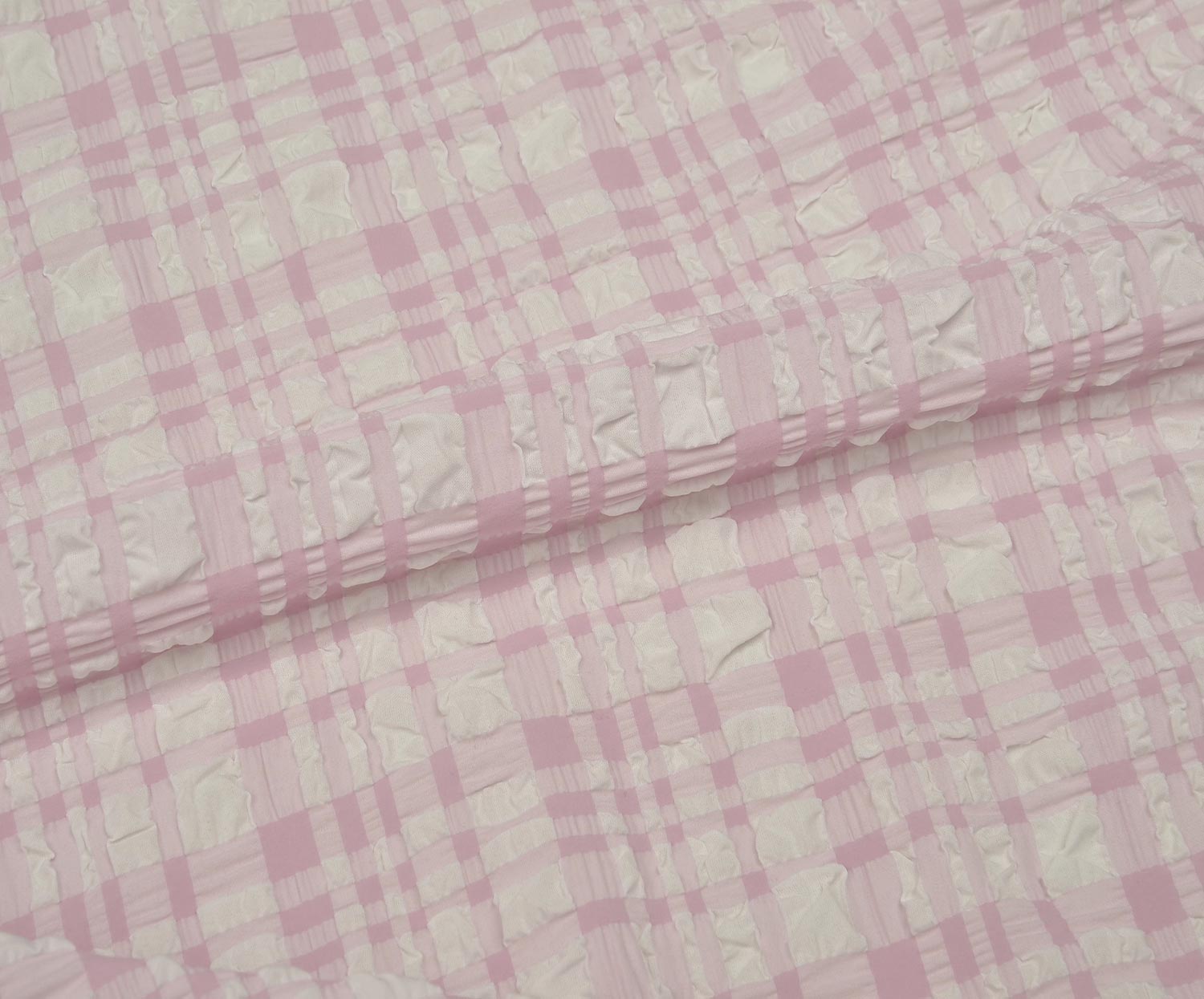 KABARTMA DESENLİ EKOSE KUMAŞ - PEMBE