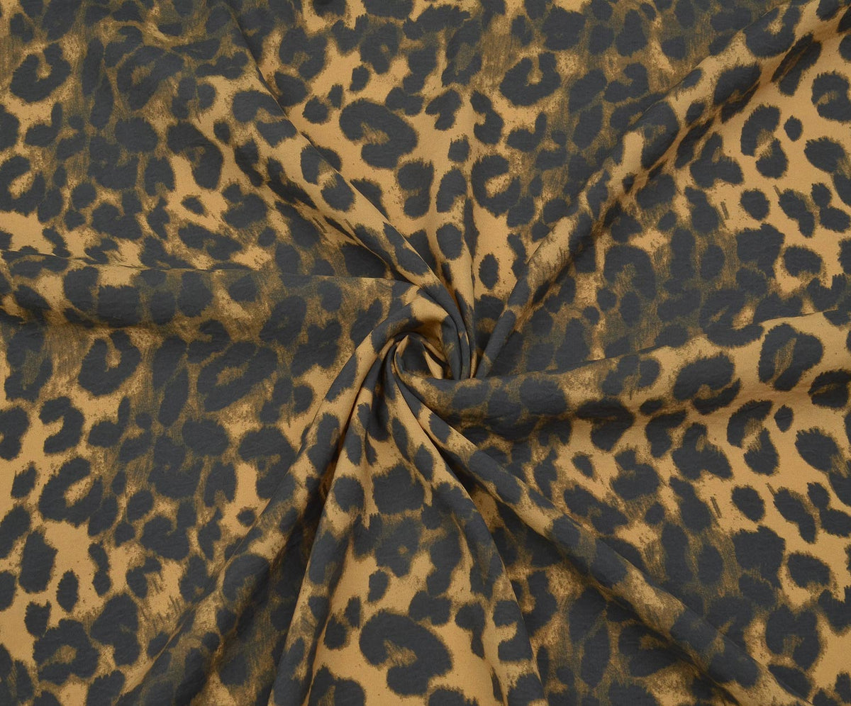 LEOPAR DESENLİ MODAL KUMAŞ - KAMEL
