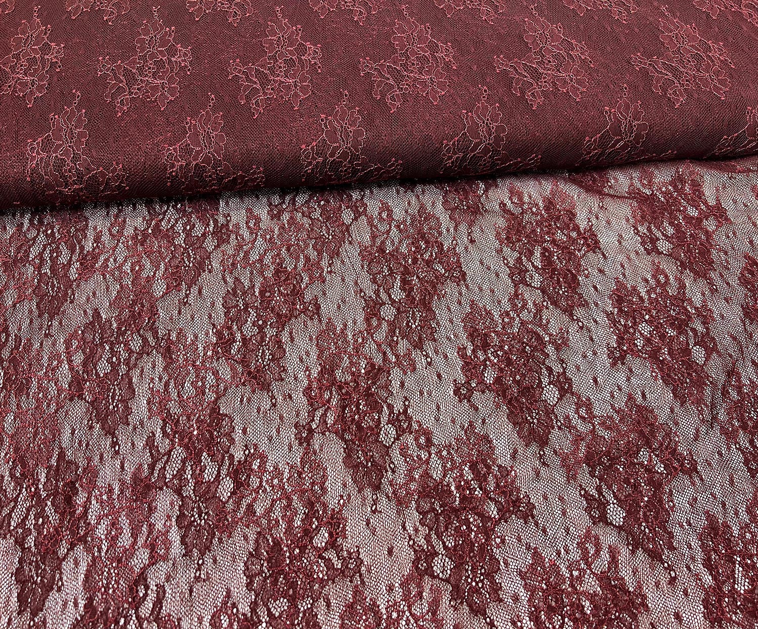 ABİYELİK DANTEL KUMAŞ - BORDO