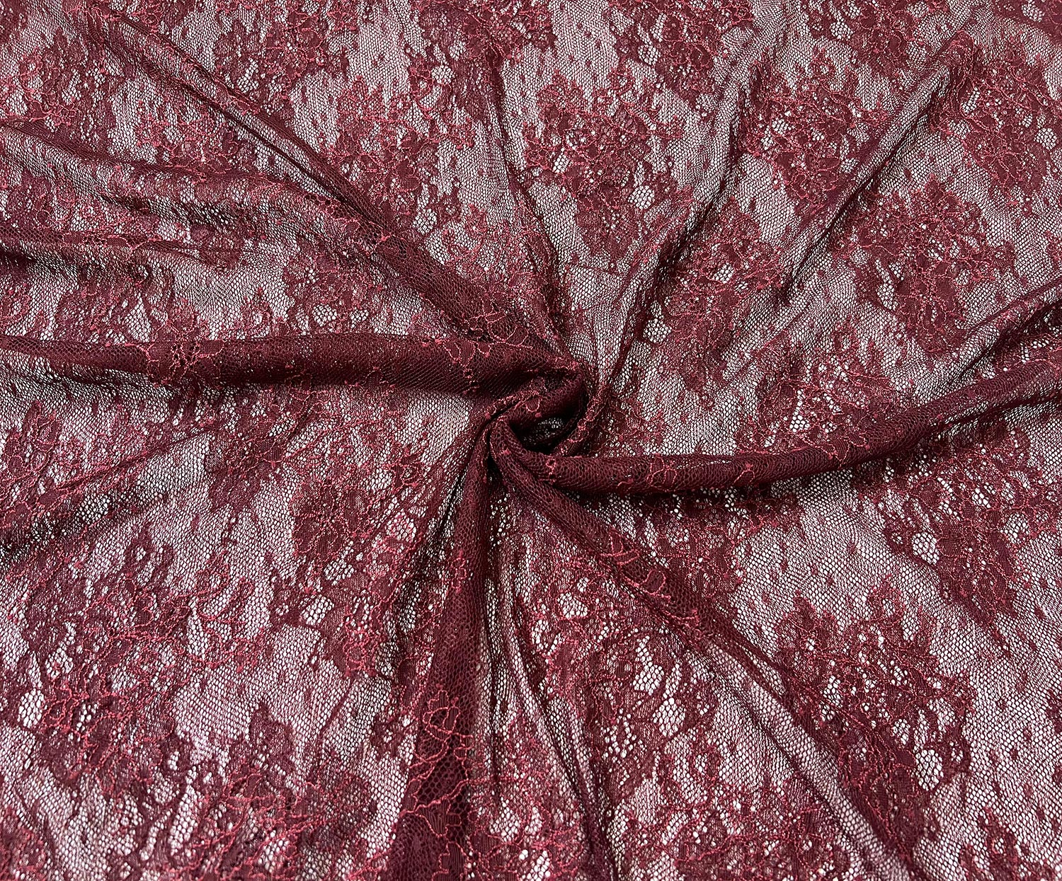 ABİYELİK DANTEL KUMAŞ - BORDO