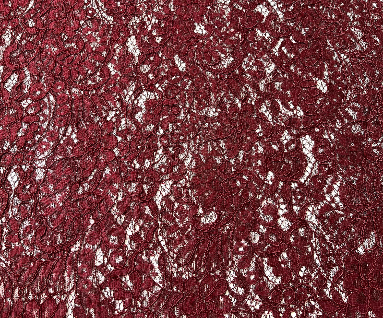 GÜPÜR DANTEL KUMAŞ - BORDO