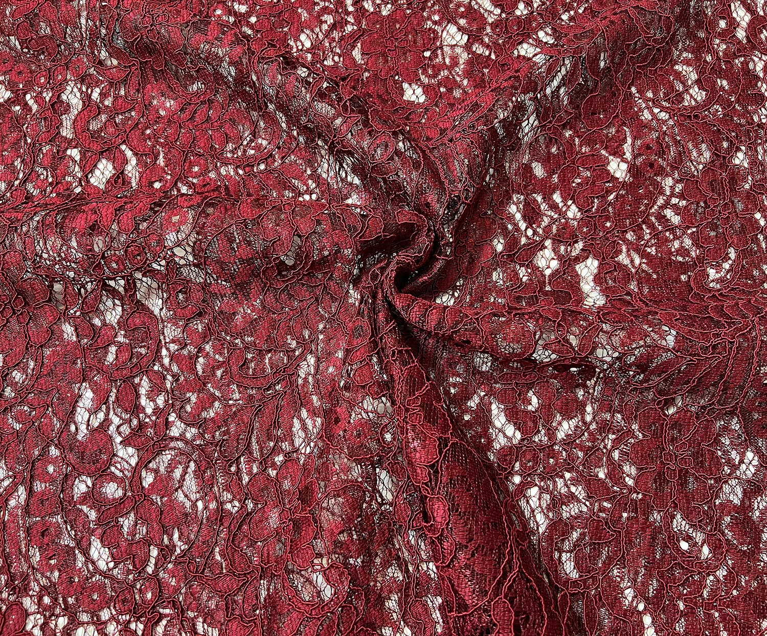 GÜPÜR DANTEL KUMAŞ - BORDO