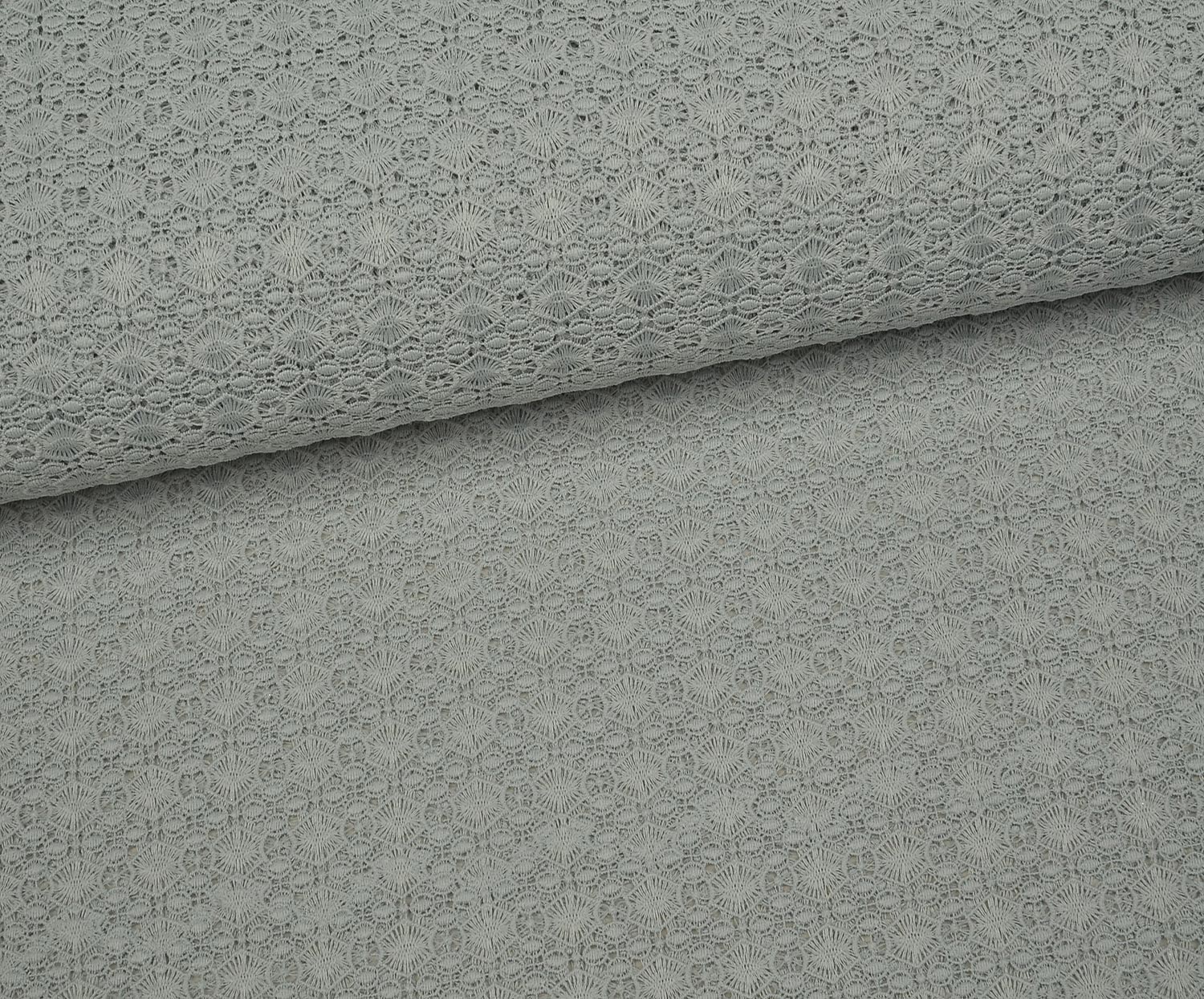 ABİYELİK GÜPÜR DANTEL KUMAŞ - GRİ