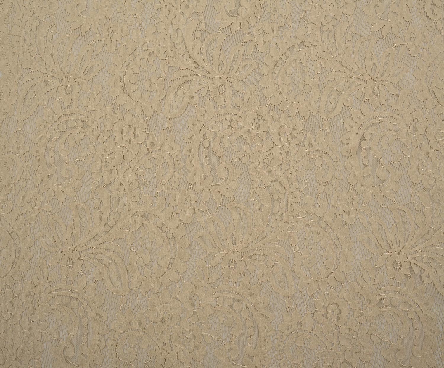 ABİYELİK DANTEL KUMAŞ - BEJ