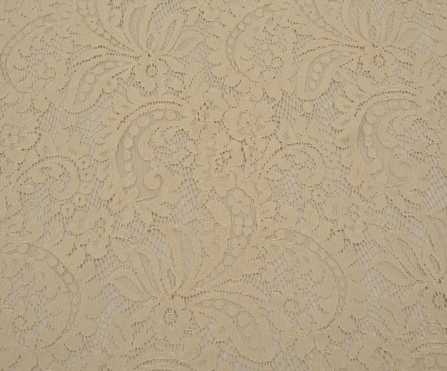 ABİYELİK DANTEL KUMAŞ - BEJ