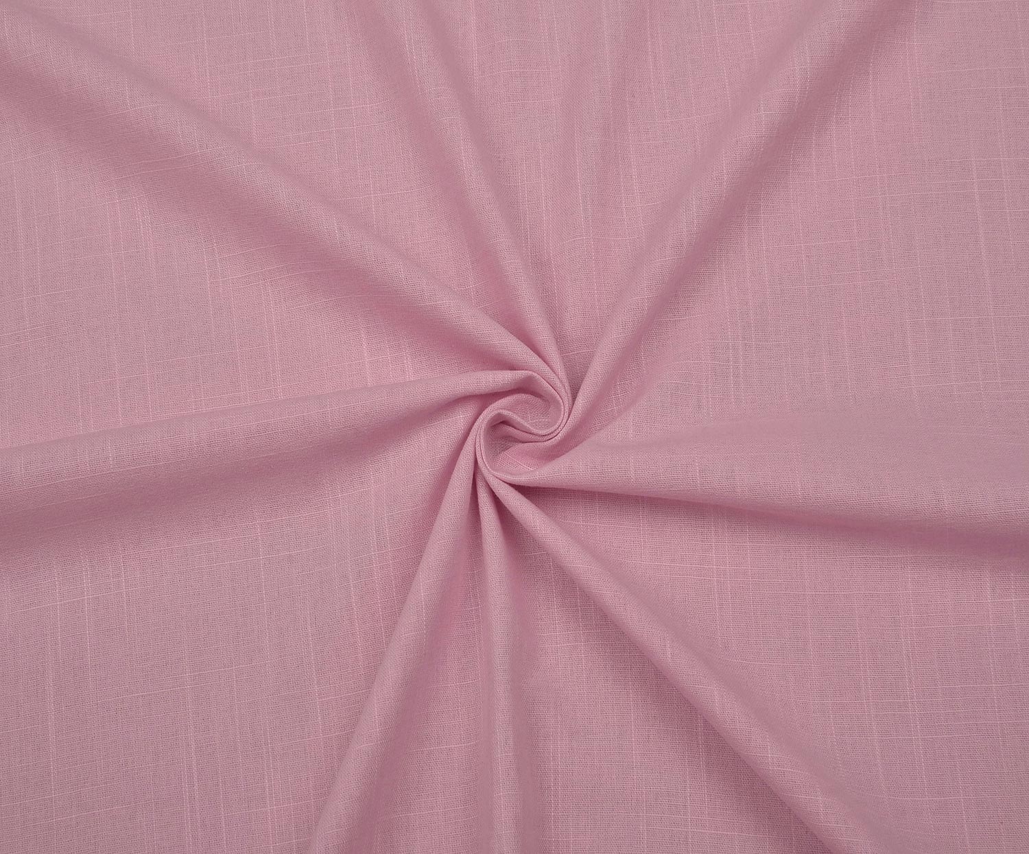 KETEN GÖRÜNÜMLÜ PAMUK KUMAŞ - PEMBE