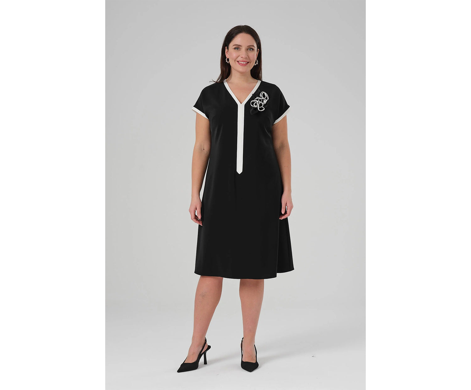 ADRİANA KREP KUMAŞ - SİYAH