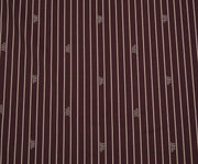 ÇİZGİLİ LİKRALI GABARDİN KUMAŞ - BORDO