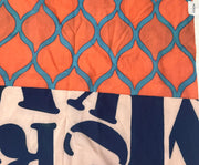 1 METRE DESENLİ PAMUK KUMAŞ - TURUNCU