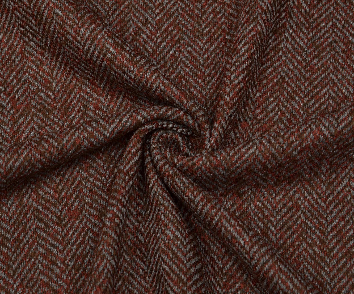 YÜN BALIKSIRTI  KUMAŞ - BORDO