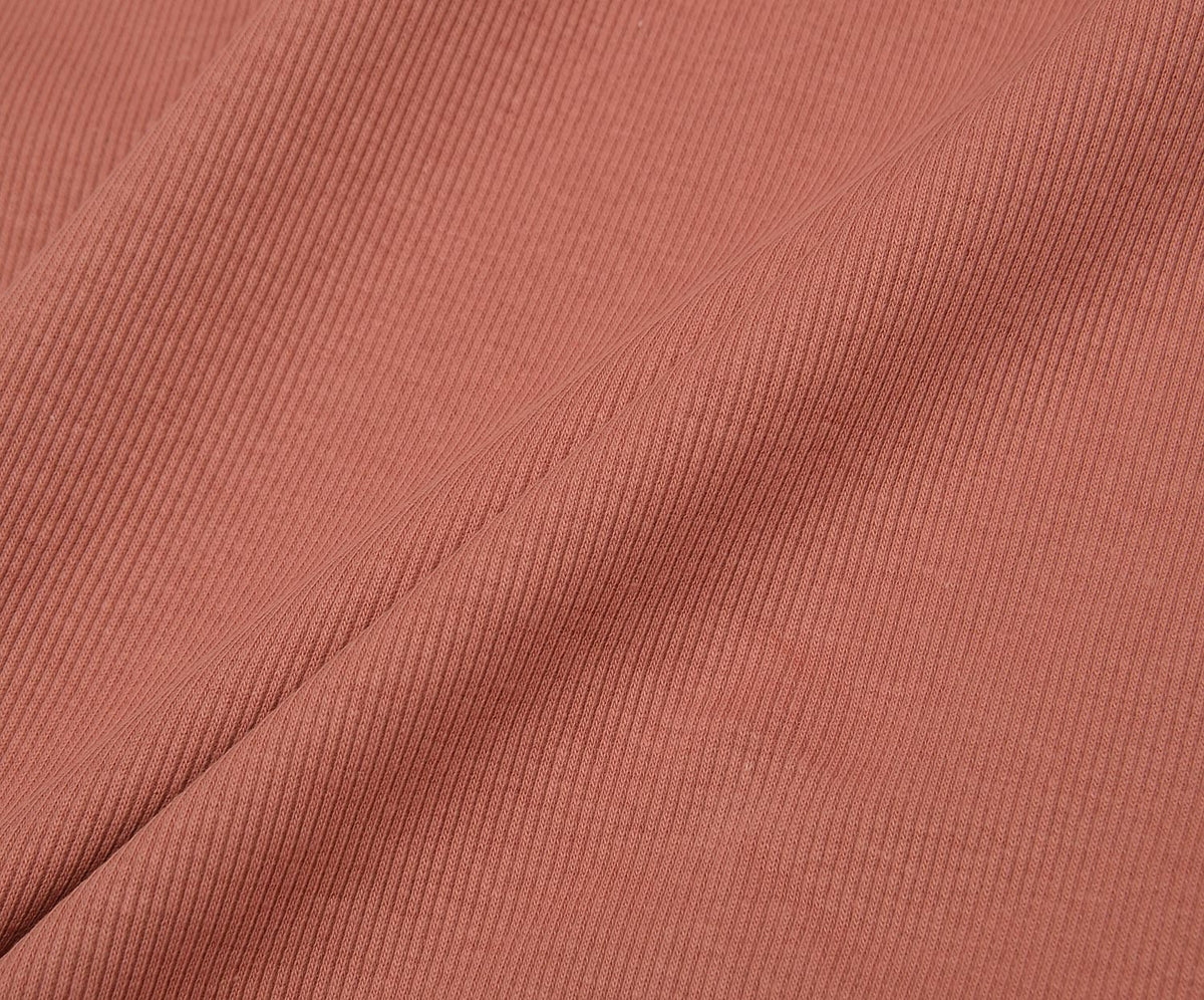 RIB KNIT FABRIC - DARK POWDER