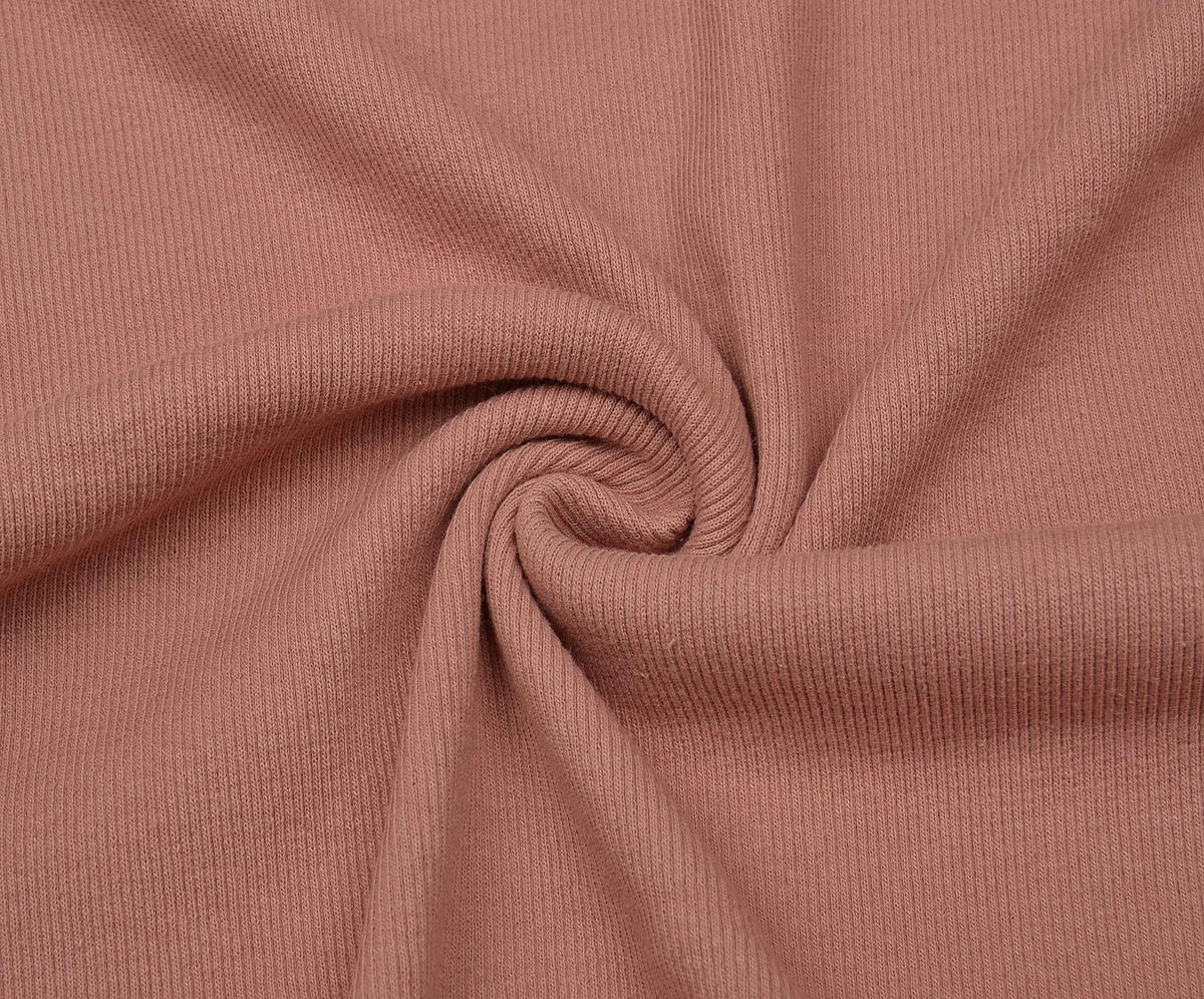 RIB KNIT FABRIC - POWDER