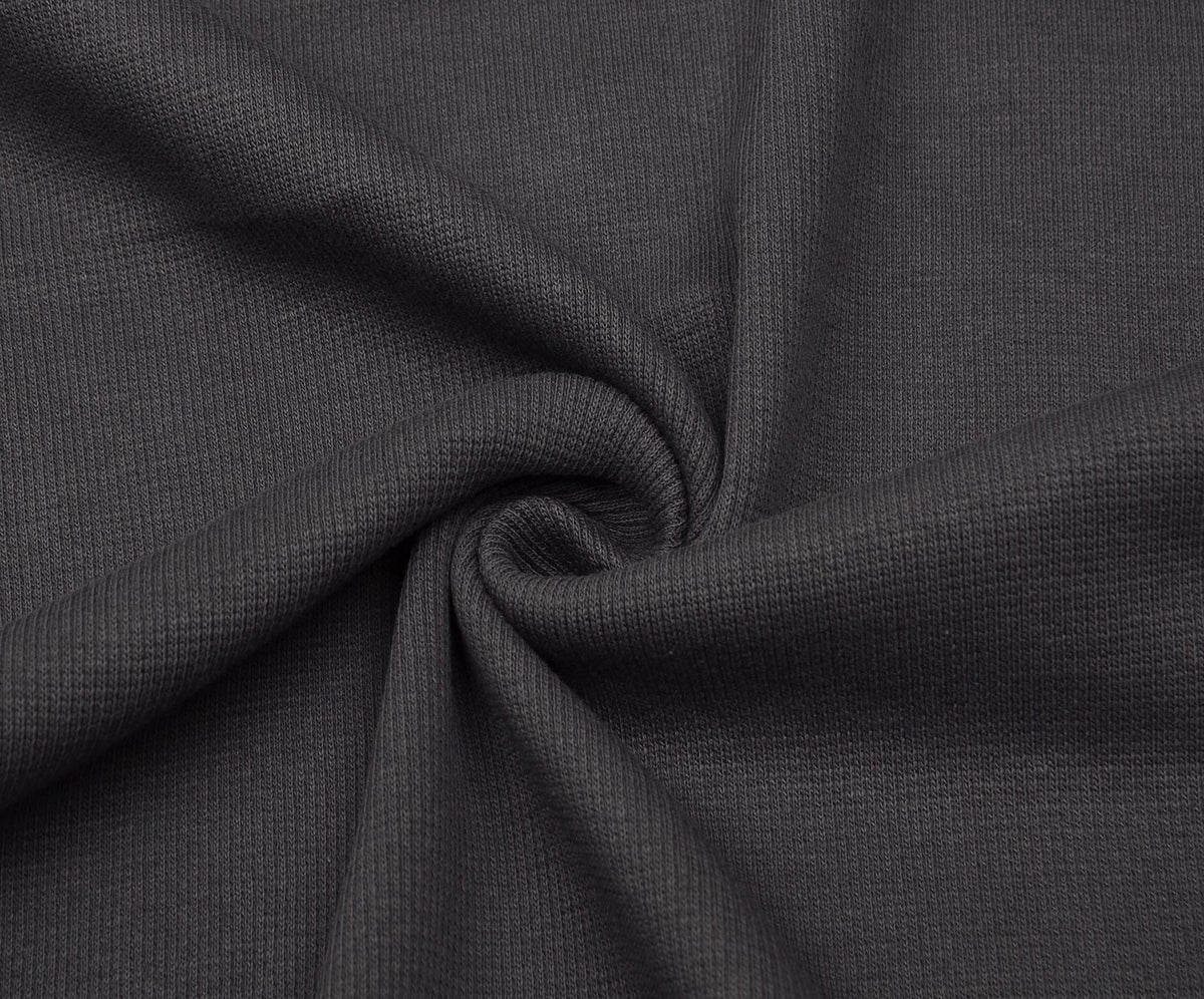 RIB KNIT FABRIC - SMOKE
