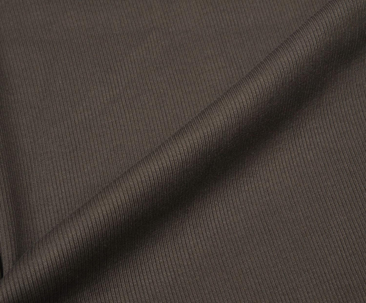 RIB KNIT FABRIC - SMOKE