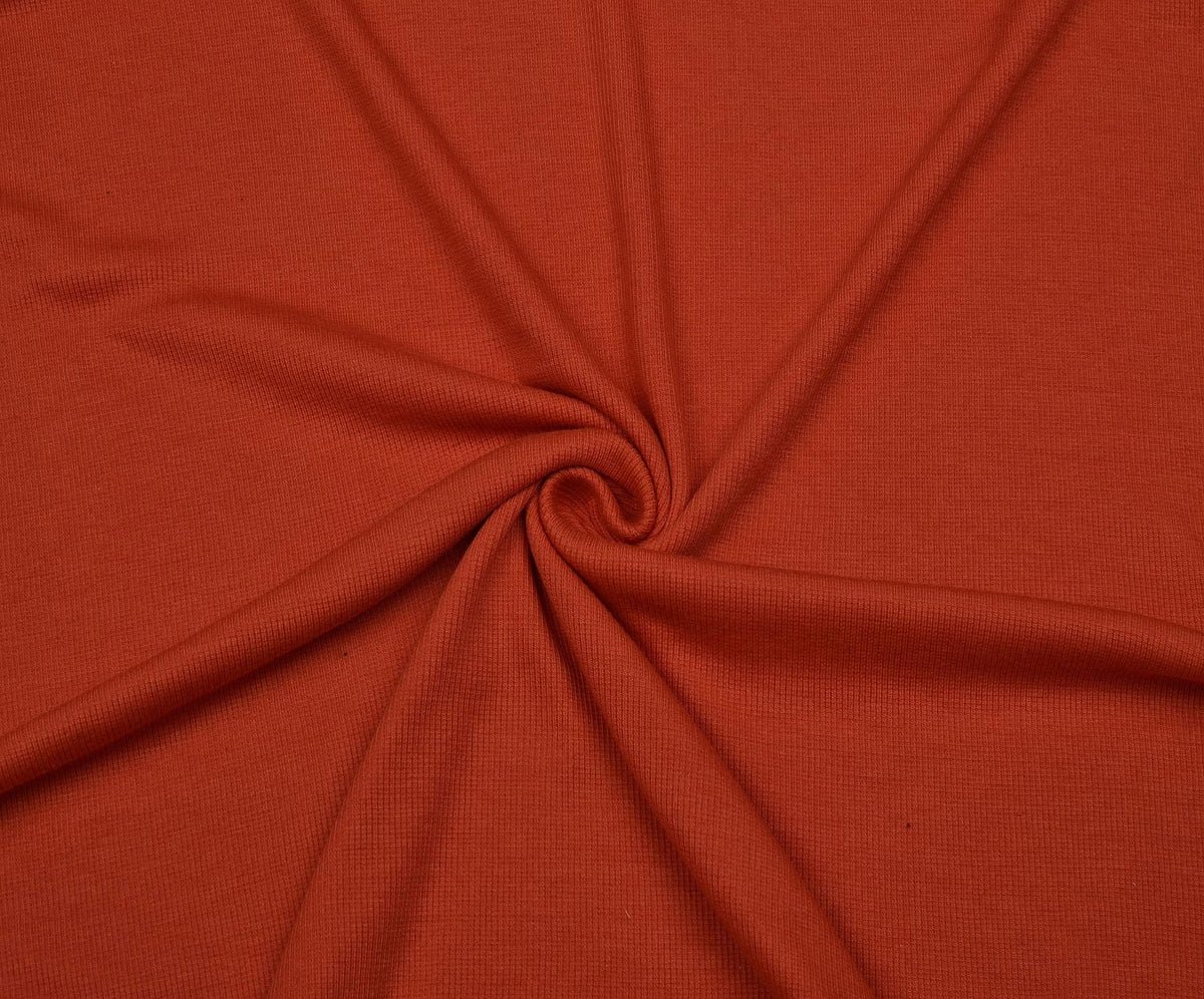 RIB KNIT FABRIC - LIGHT RED