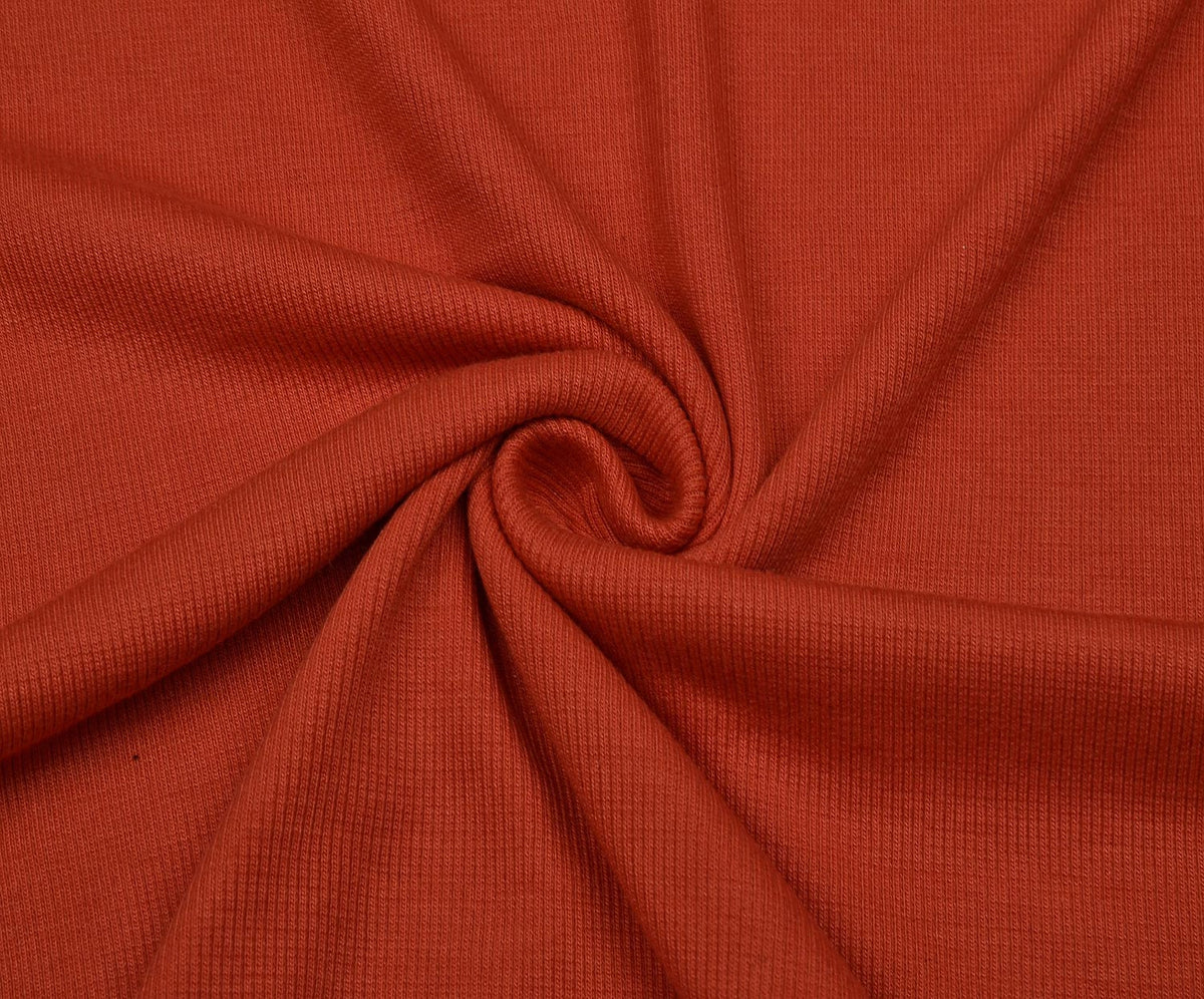 RIB KNIT FABRIC - LIGHT RED
