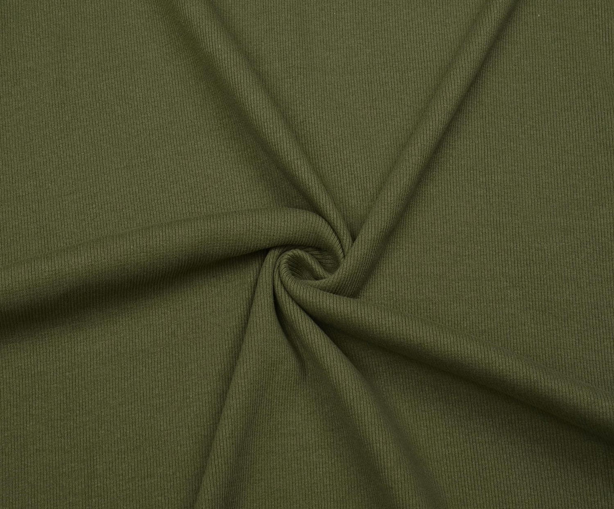RIB KNIT FABRIC - KHAKI