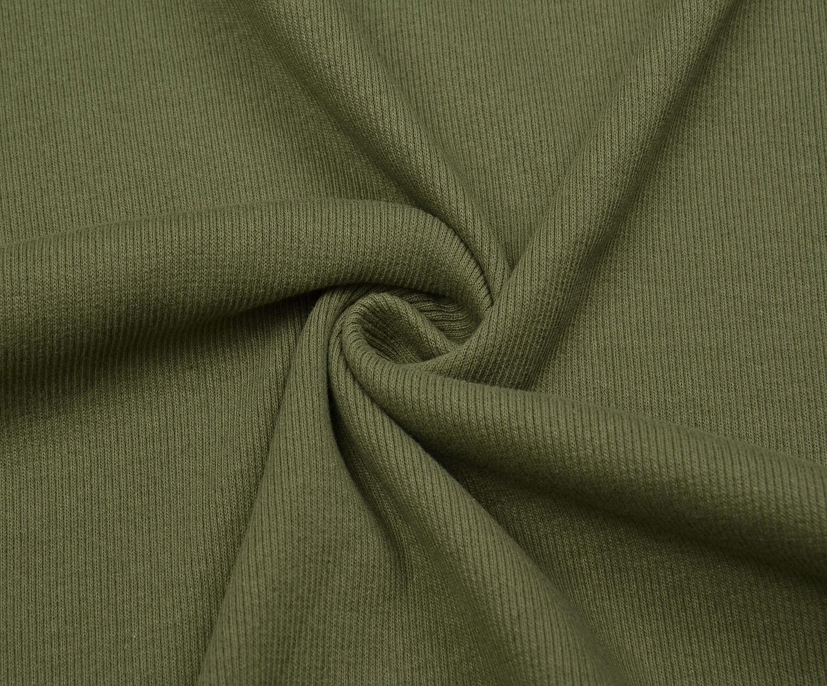 RIB KNIT FABRIC - KHAKI
