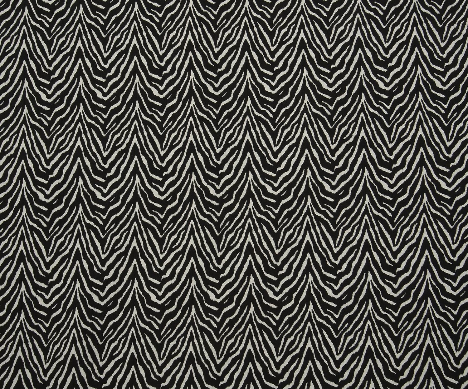 ZEBRA DESENLİ KUMAŞ - SİYAH