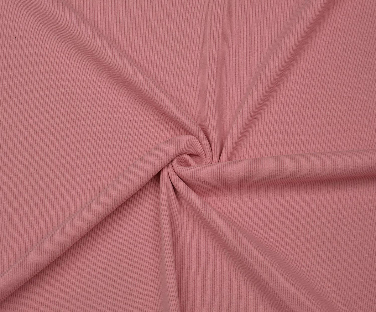 RIB KNIT FABRIC - PINK