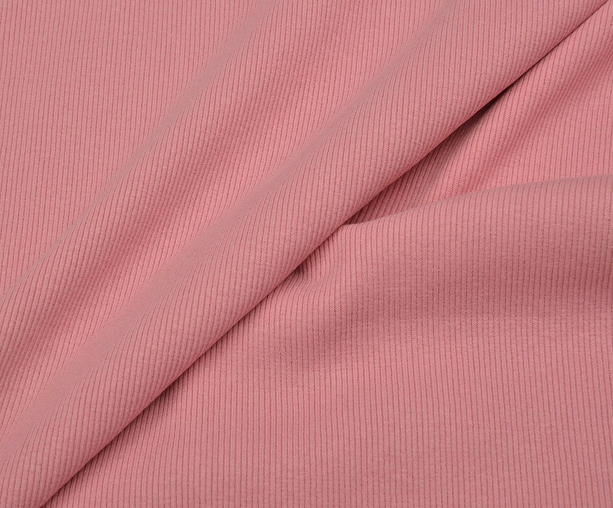 RIB KNIT FABRIC - PINK