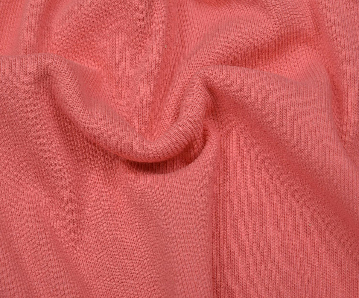 RIB KNIT FABRIC - PINK