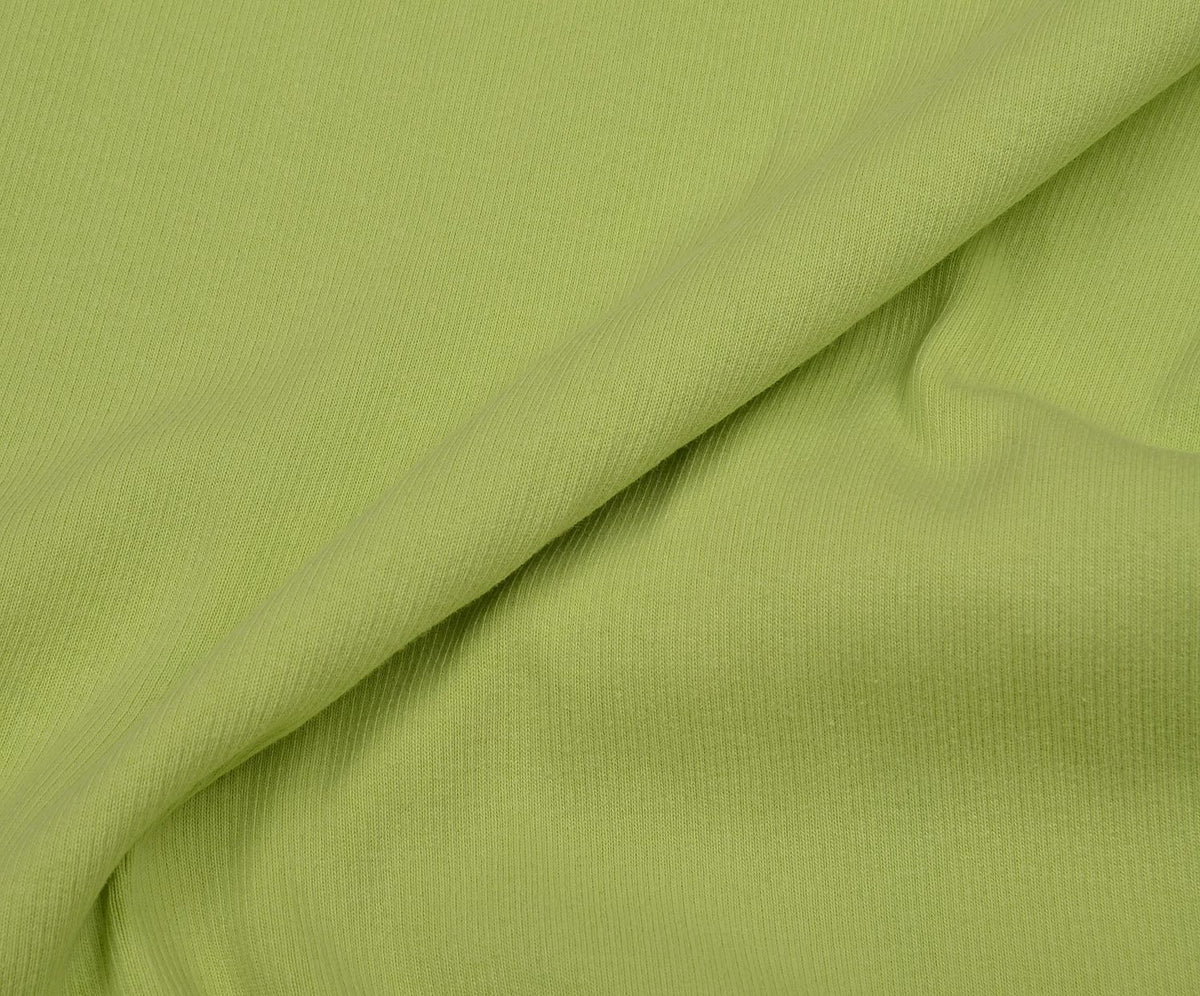 RIB KNIT FABRIC - LIGHT GREEN