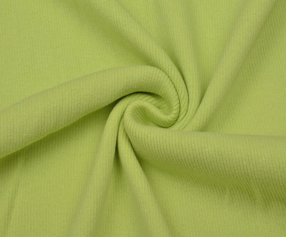 RIB KNIT FABRIC - LIGHT GREEN