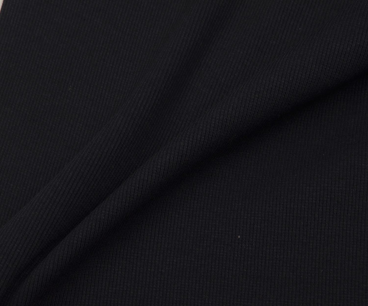 RIB KNIT FABRIC - DARK NAVY