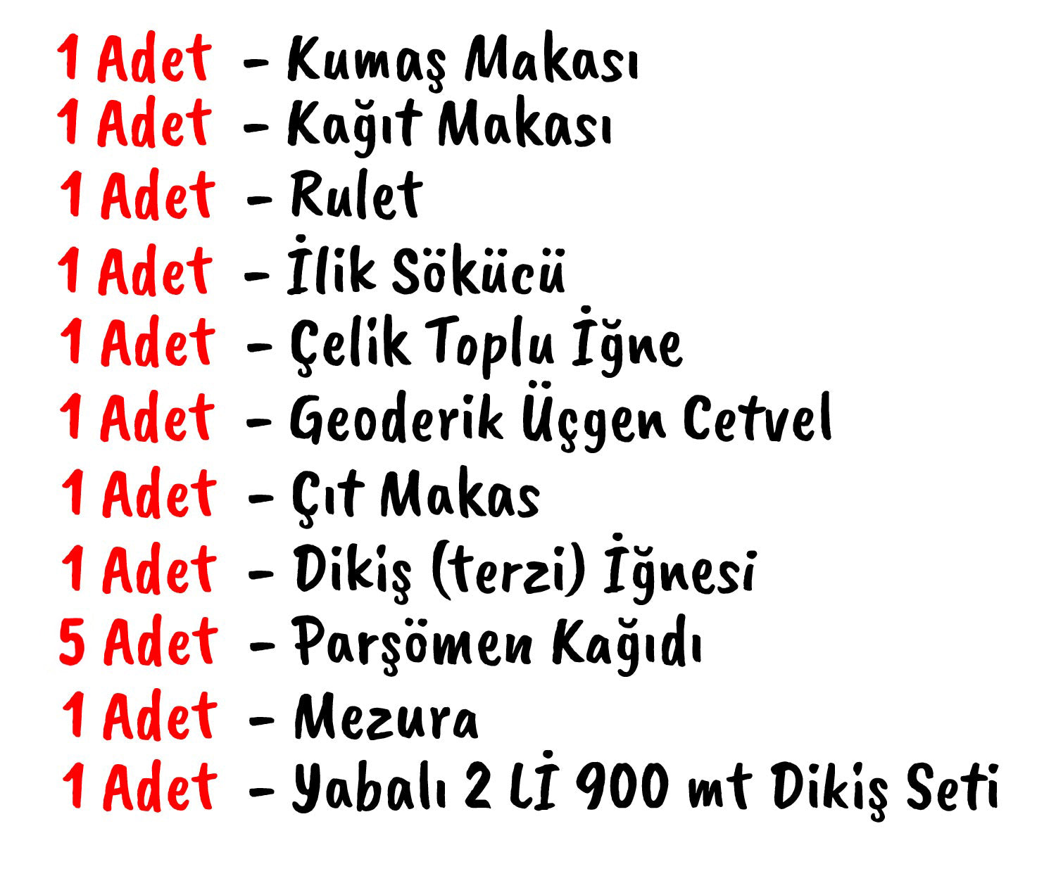 DİKİŞ BAŞLANGIÇ SETİ