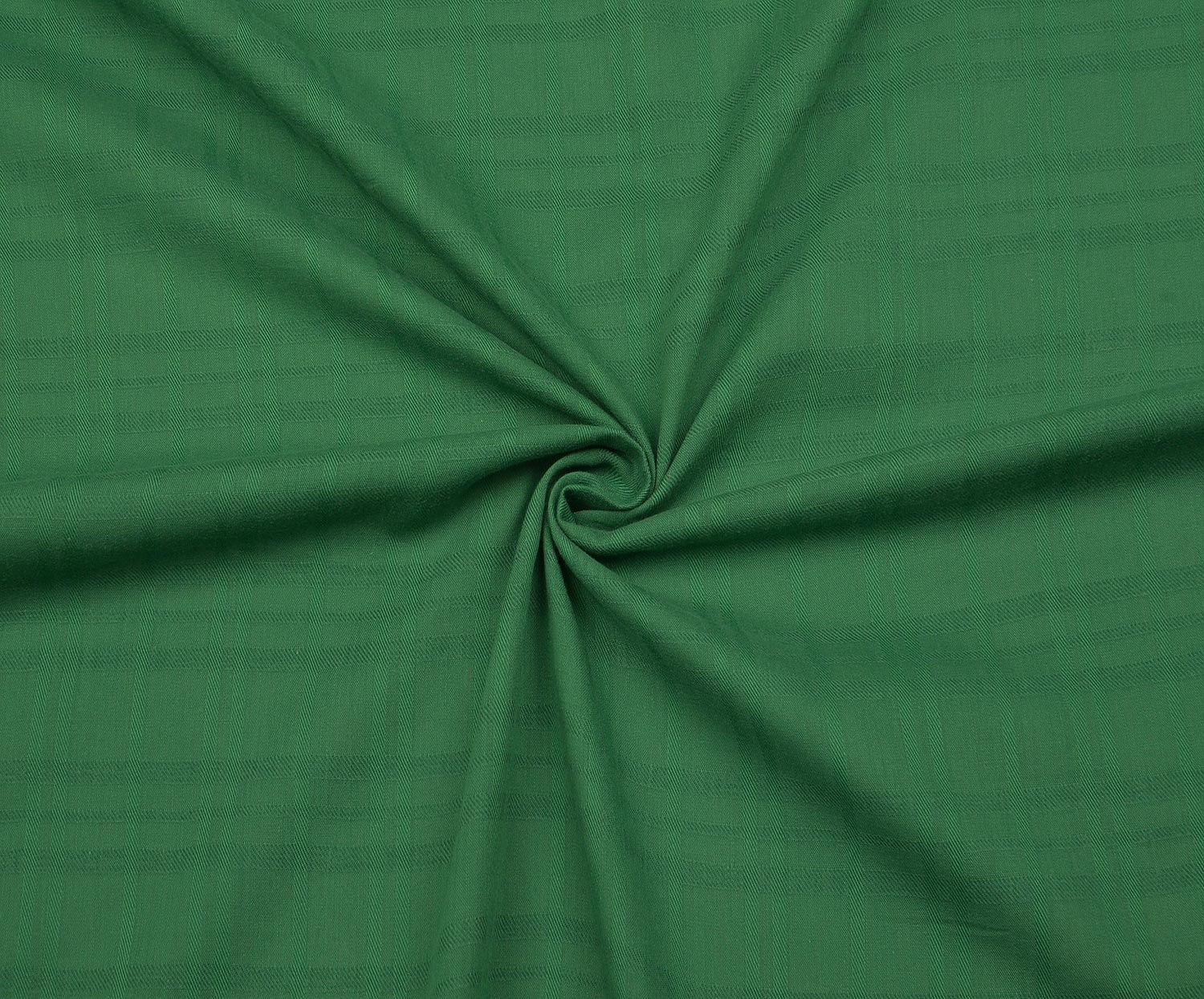 PLAID COTTON TENCEL FABRIC - GREEN