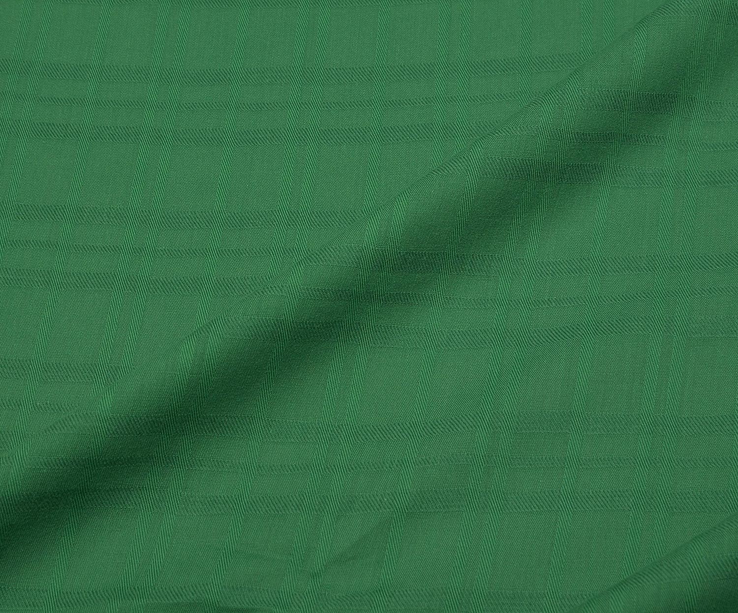 PLAID COTTON TENCEL FABRIC - GREEN