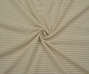 STRIPED VISCOSE FABRIC - BEIGE