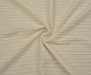 STRIPED VISCOSE FABRIC - CREAM