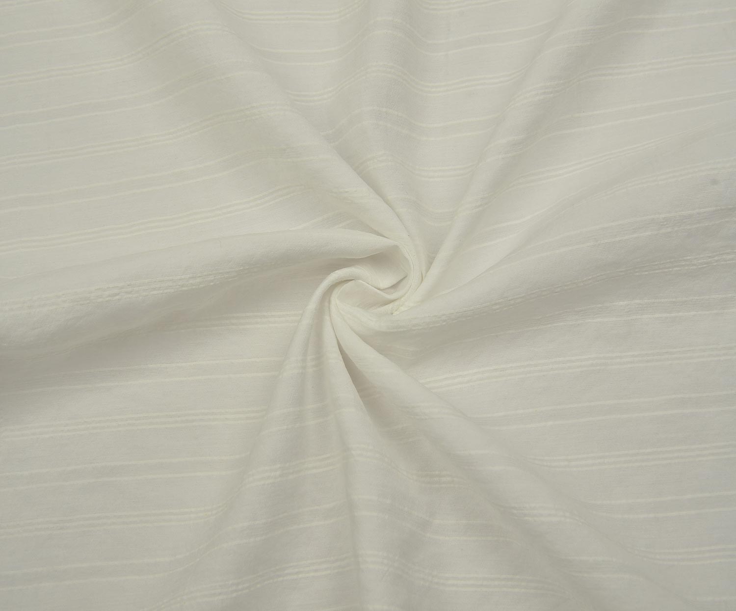 STRIPED MODAL FABRIC - ECRU
