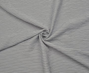 STRIPED VISCOSE FABRIC - GRAY