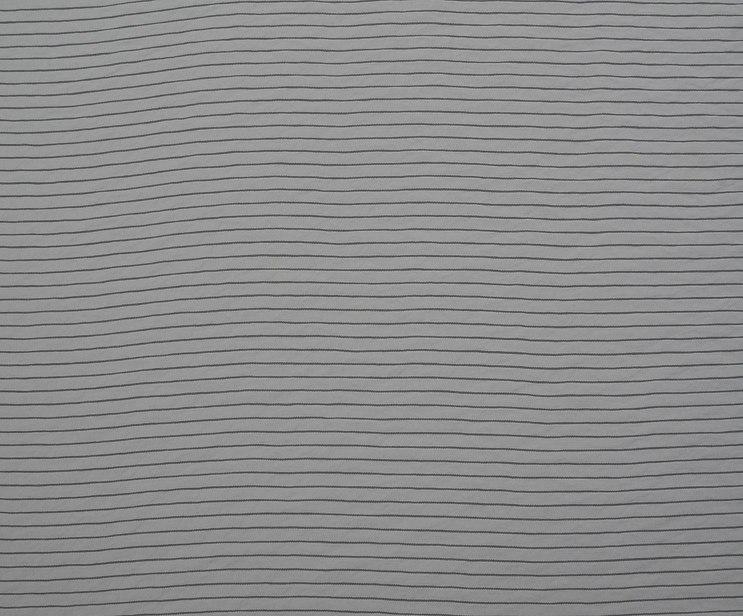 STRIPED VISCOSE FABRIC - GRAY