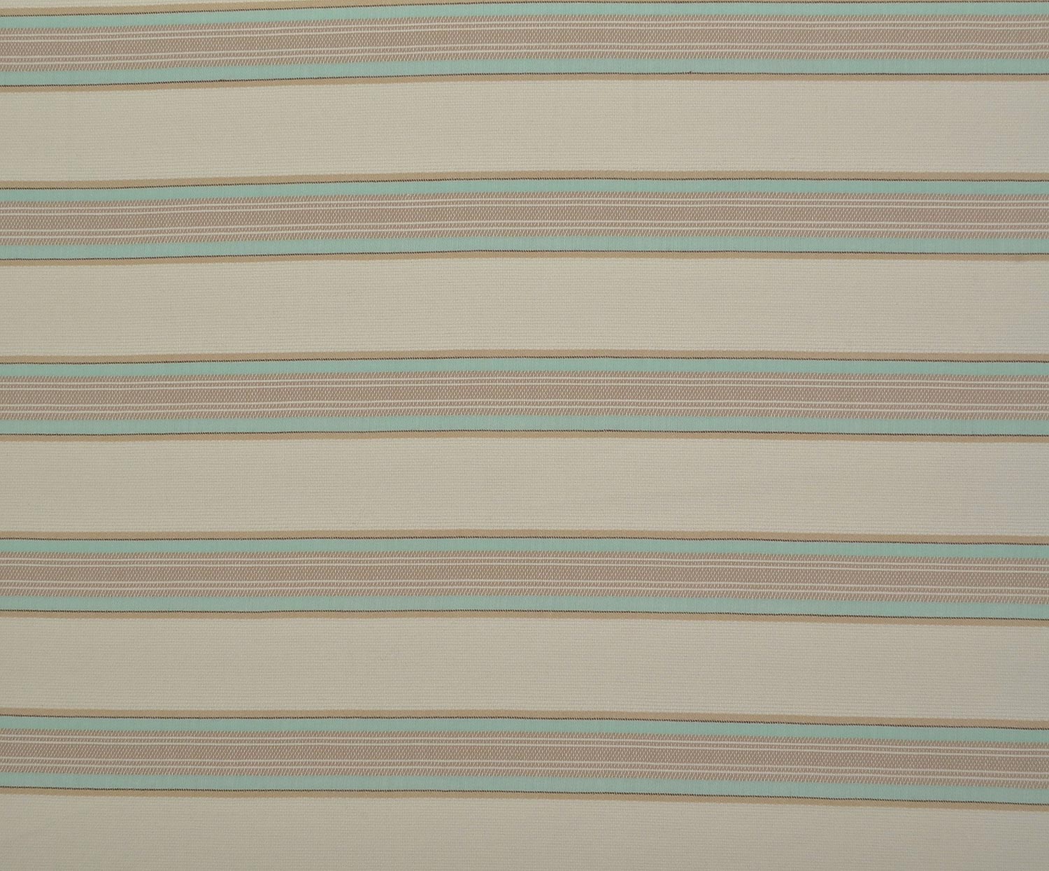STRIP PATTERNED COTTON FABRIC - ECRU