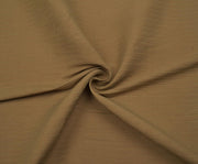STRIPED COTTON FABRIC - CAMEL