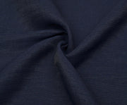 RIB-LOOK VISCOSE FABRIC - NAVY