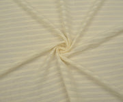 STRIPED VISCOSE FABRIC - CREAM